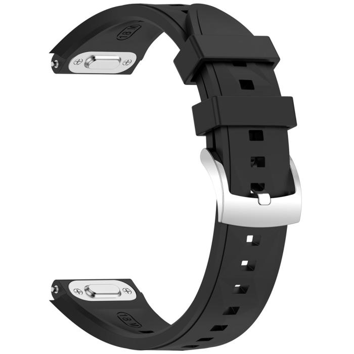 Bild 2,  Huawei Watch GT 6/5/4 41 mm/5 Pro 42 mm Armband Silikon Svart - Teknikhallen.se
