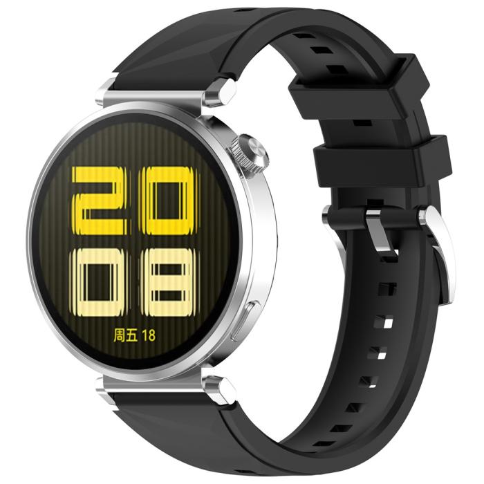 Bild 3,  Huawei Watch GT 6/5/4 41 mm/5 Pro 42 mm Armband Silikon Svart - Teknikhallen.se