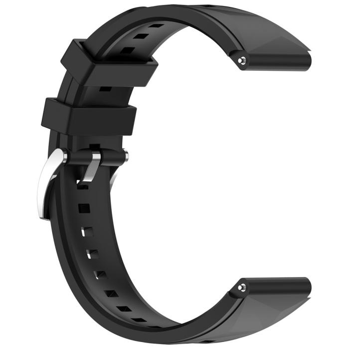 Bild 4,  Huawei Watch GT 6/5/4 41 mm/5 Pro 42 mm Armband Silikon Svart - Teknikhallen.se