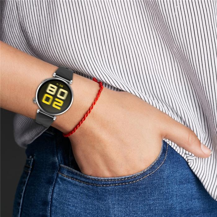 Bild 5,  Huawei Watch GT 6/5/4 41 mm/5 Pro 42 mm Armband Silikon Svart - Teknikhallen.se