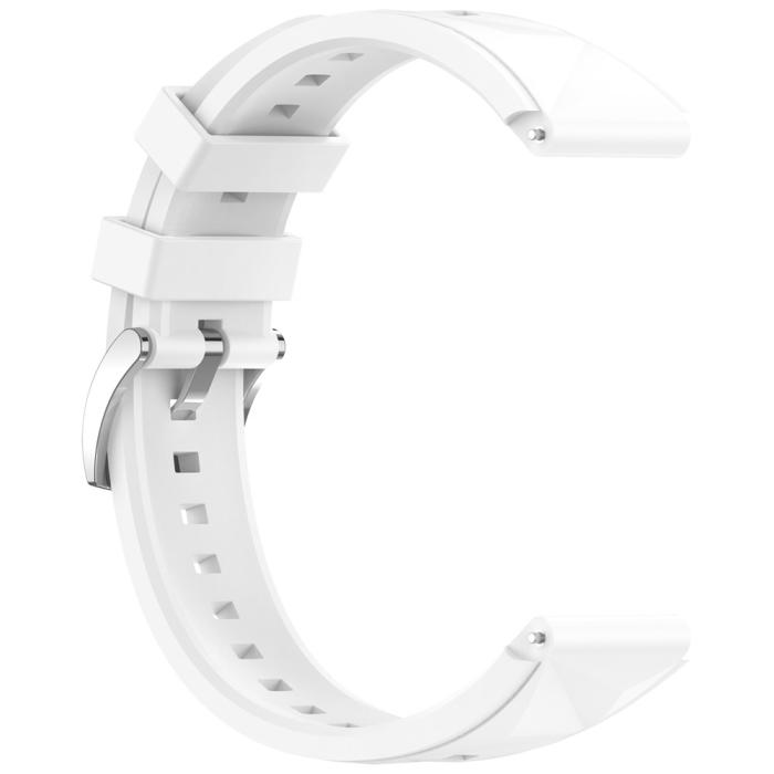Bild 4,  Huawei Watch GT 6/5/4 41 mm/5 Pro 42 mm Armband Silikon Vit - Teknikhallen.se
