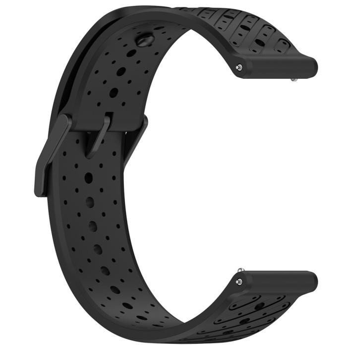 Bild 3,  Klockarmband 22 mm Quick Release Silikon Svart - Teknikhallen.se
