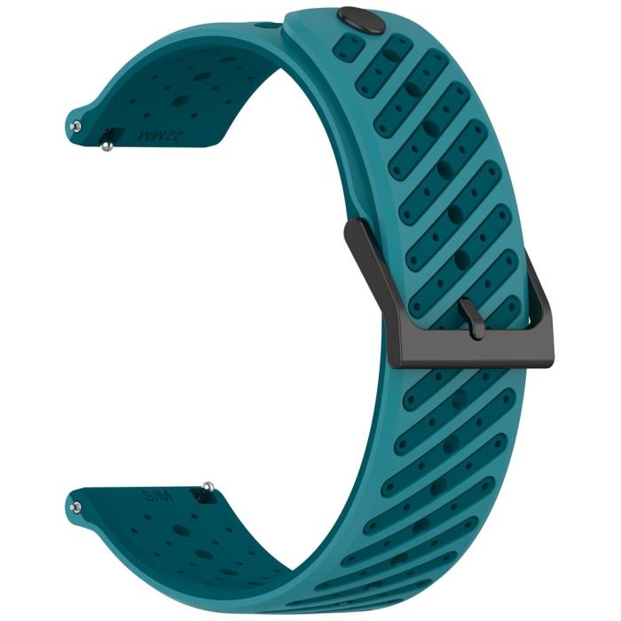Bild 2,  Klockarmband 22 mm Quick Release Silikon Blå - Teknikhallen.se