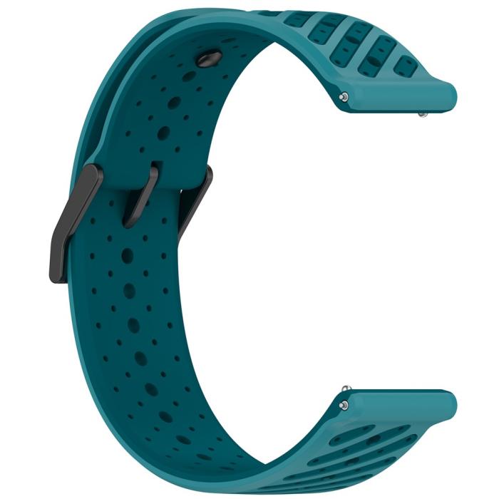 Bild 3,  Klockarmband 22 mm Quick Release Silikon Blå - Teknikhallen.se