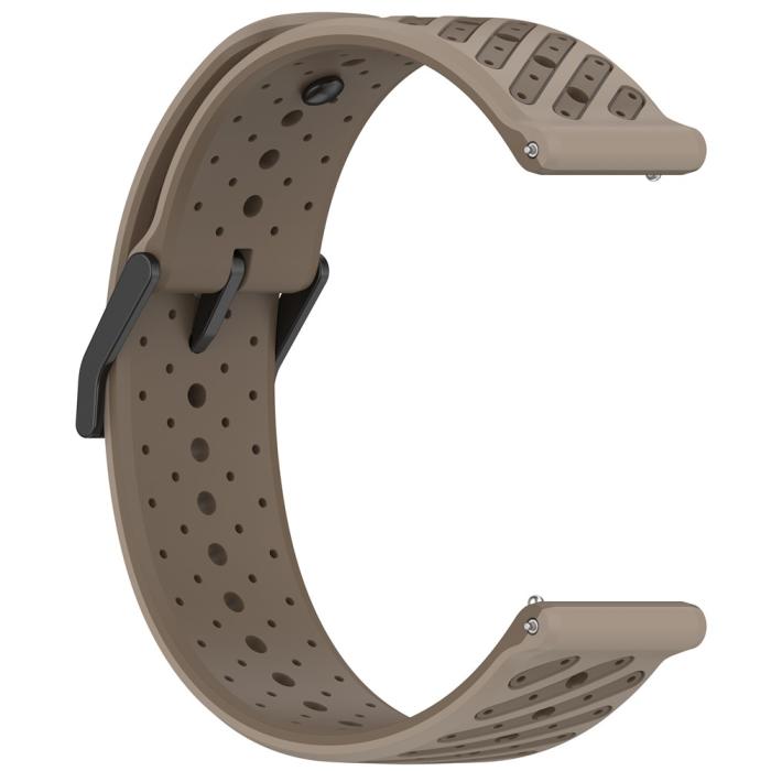 Bild 3,  Klockarmband 22 mm Quick Release Silikon Brun - Teknikhallen.se