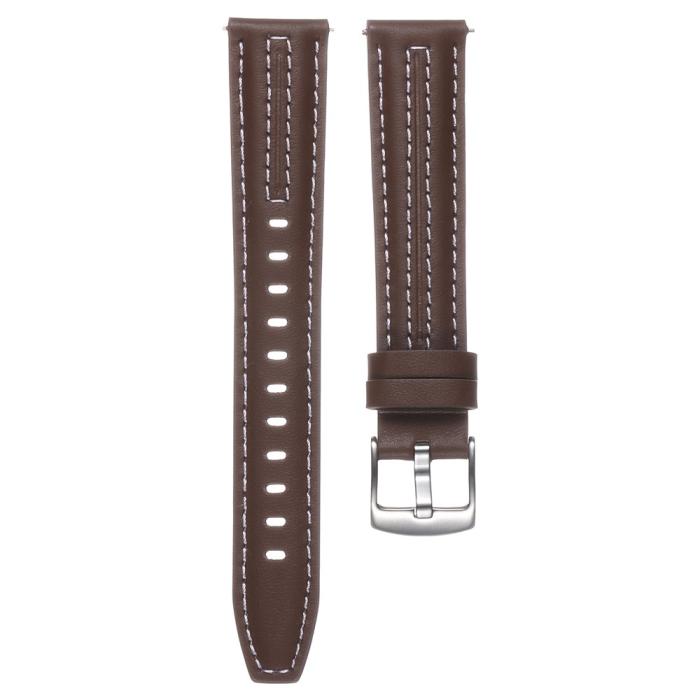 Bild 2,  Klockarmband 18 mm Äkta Läder Mörk Brun - Teknikhallen.se