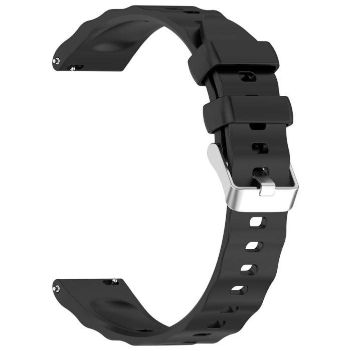 Bild 2,  Huawei Watch GT 6 41 mm / 5 Pro 42 mm Armband Silikon Svart - Teknikhallen.se