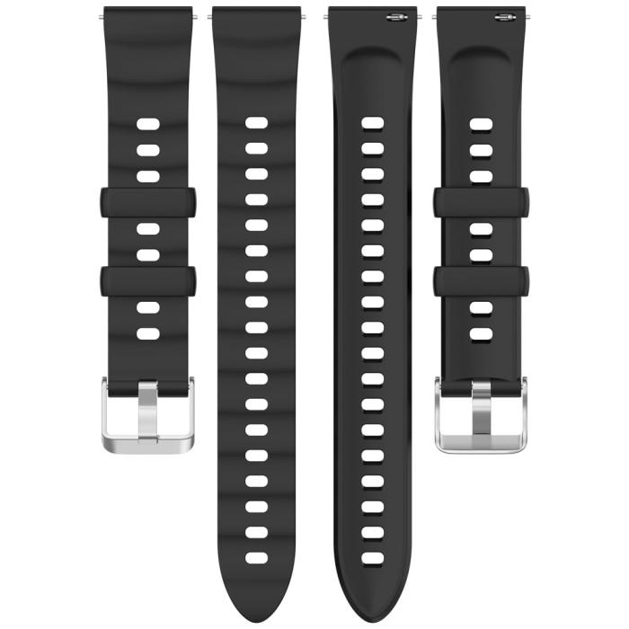 Bild 4,  Huawei Watch GT 6 41 mm / 5 Pro 42 mm Armband Silikon Svart - Teknikhallen.se