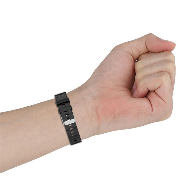 Bild 6,  Huawei Watch GT 6 41 mm / 5 Pro 42 mm Armband Silikon Svart - Teknikhallen.se