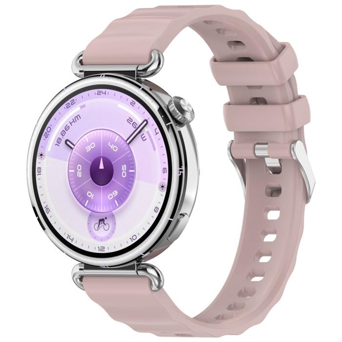 Bild 4,  Huawei Watch GT 6 41 mm / 5 Pro 42 mm Armband Silikon Rosa - Teknikhallen.se