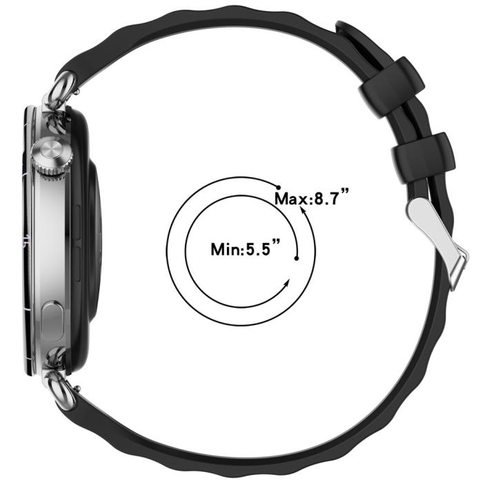 Bild 6,  Huawei Watch GT 6 41 mm / 5 Pro 42 mm Armband Silikon Rosa - Teknikhallen.se