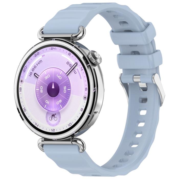 Bild 4,  Huawei Watch GT 6 41 mm / 5 Pro 42 mm Armband Silikon Blå - Teknikhallen.se