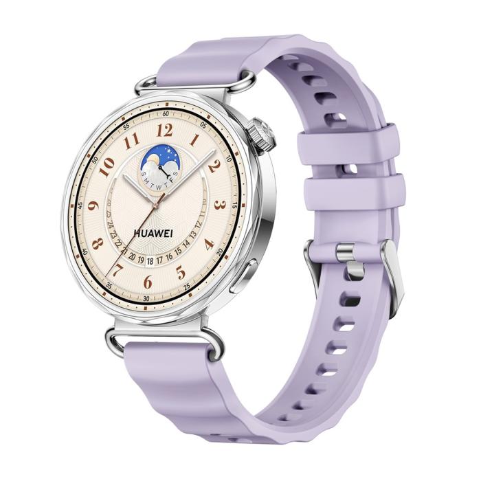 Bild 3,  Klockarmband 18 mm Quick Release Wave Silikon Lila - Teknikhallen.se