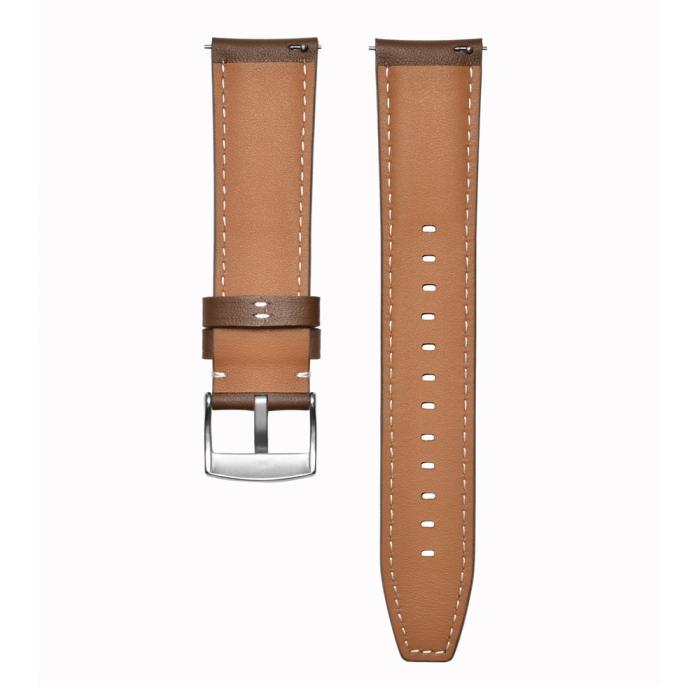Bild 3,  Klockarmband 22 mm Äkta Läder Mörk Brun - Teknikhallen.se