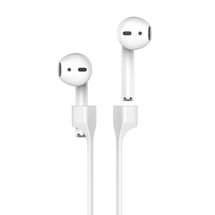 Bild 2, AHASTYLE AHASTYLE AirPods Strap Halsrem Silikon Vit - Teknikhallen.se