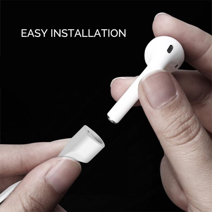 Bild 6, AHASTYLE AHASTYLE AirPods Strap Halsrem Silikon Vit - Teknikhallen.se