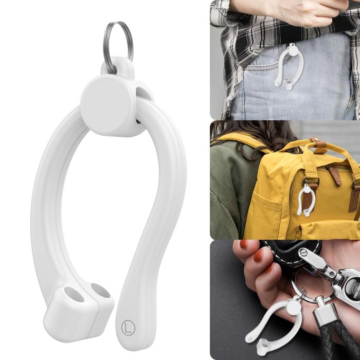 Bild 6, AHASTYLE AHASTYLE AirPods/AirPods Pro 2/1 Öronkrokar Vit - Teknikhallen.se