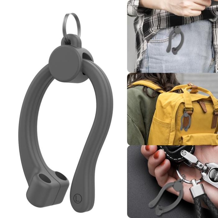 Bild 6, AHASTYLE AHASTYLE AirPods/AirPods Pro 2/1 Öronkrokar Grå - Teknikhallen.se