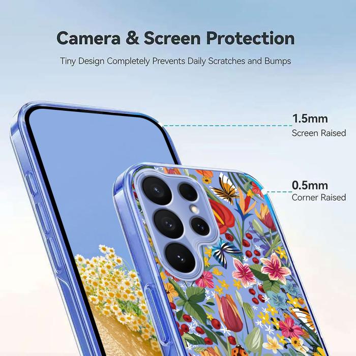 Bild 4,  Samsung Galaxy S26 Ultra Skal Med Tryck Blommor - Teknikhallen.se