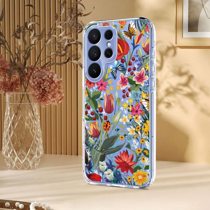 Bild 5,  Samsung Galaxy S26 Ultra Skal Med Tryck Blommor - Teknikhallen.se