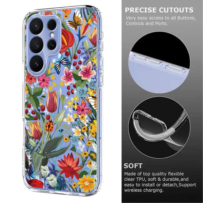 Bild 6,  Samsung Galaxy S26 Ultra Skal Med Tryck Blommor - Teknikhallen.se