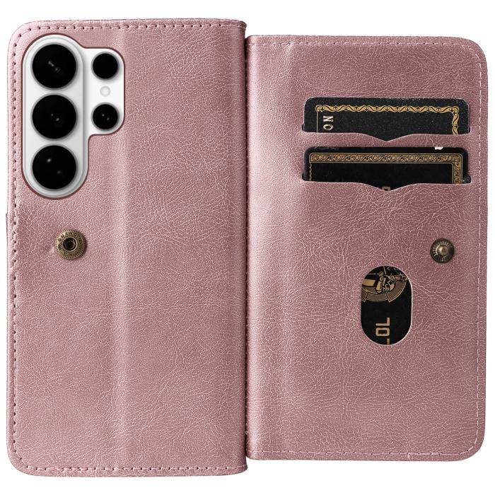 Bild 2,  Samsung Galaxy S26 Ultra Fodral Multifunktionellt Läder Roséguld - Teknikhallen.se