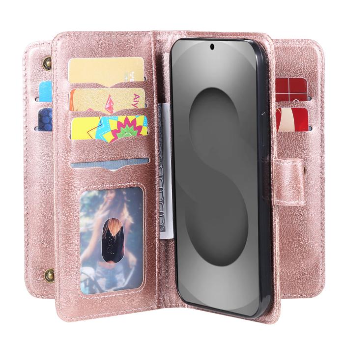 Bild 3,  Samsung Galaxy S26 Ultra Fodral Multifunktionellt Läder Roséguld - Teknikhallen.se