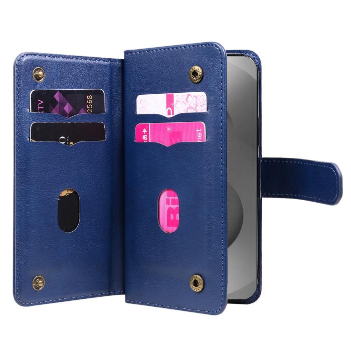 Bild 6,  Samsung Galaxy S26 Ultra Fodral Multifunktionellt Läder Blå - Teknikhallen.se