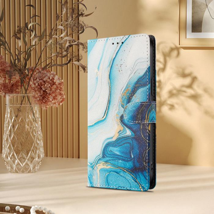 Bild 6,  Samsung Galaxy S26 Ultra Fodral Med Tryck Blå Marmor - Teknikhallen.se