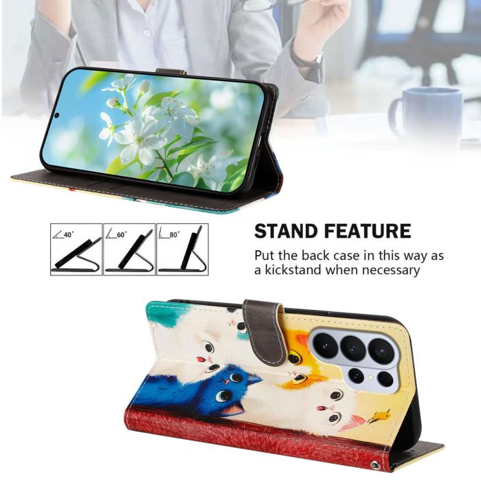 Bild 2,  Samsung Galaxy S26 Ultra Fodral Med Tryck Katter - Teknikhallen.se