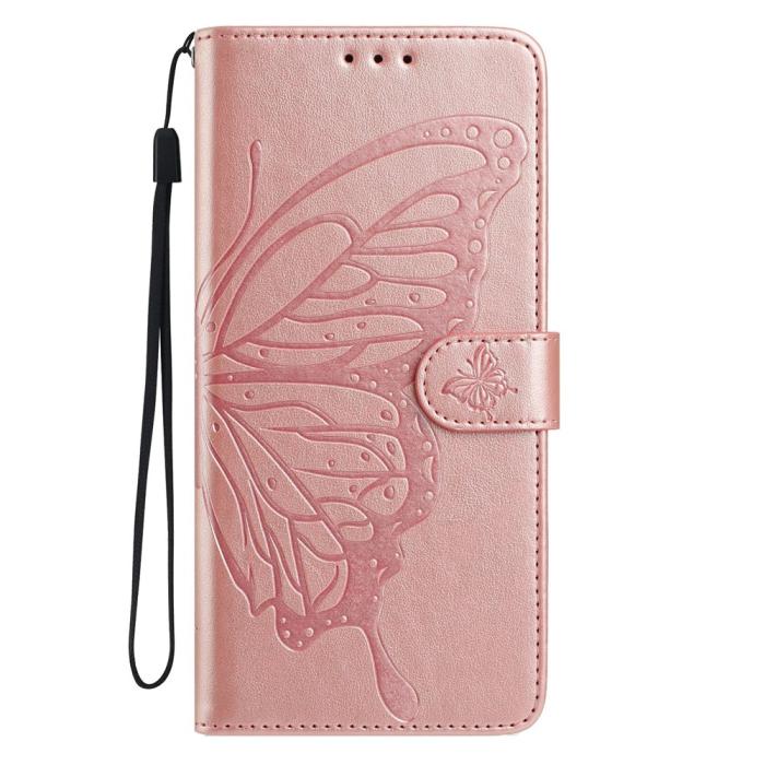 Bild 4,  Samsung Galaxy S26 Ultra Fodral Fjäril Tryck Roséguld - Teknikhallen.se