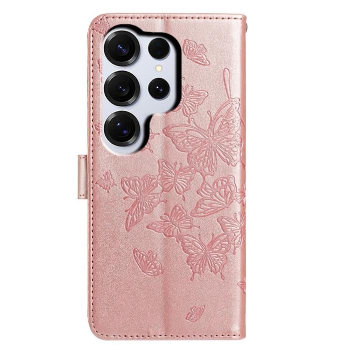 Bild 5,  Samsung Galaxy S26 Ultra Fodral Fjäril Tryck Roséguld - Teknikhallen.se
