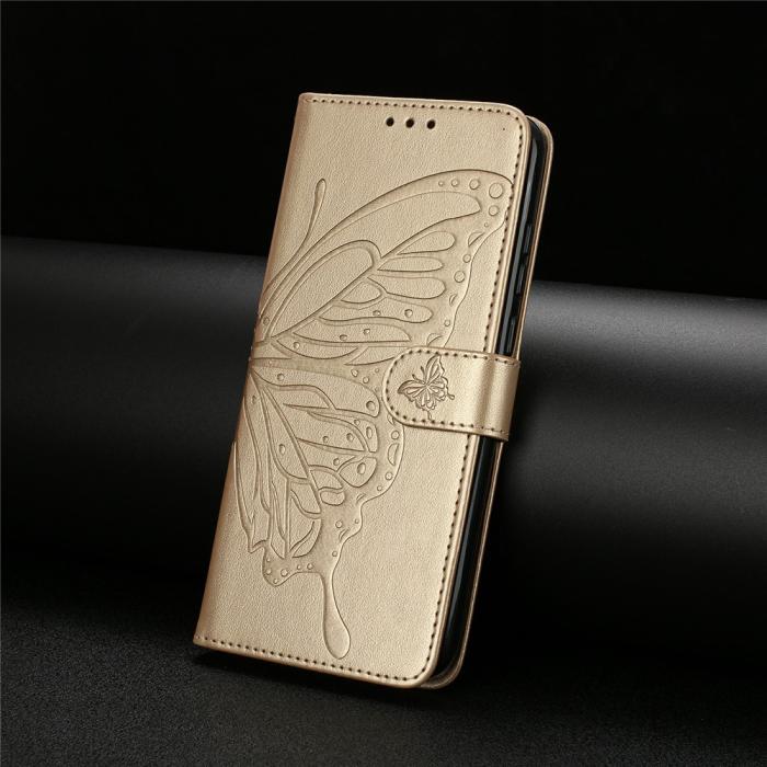 Bild 6,  Samsung Galaxy S26 Ultra Fodral Fjäril Tryck Guld - Teknikhallen.se