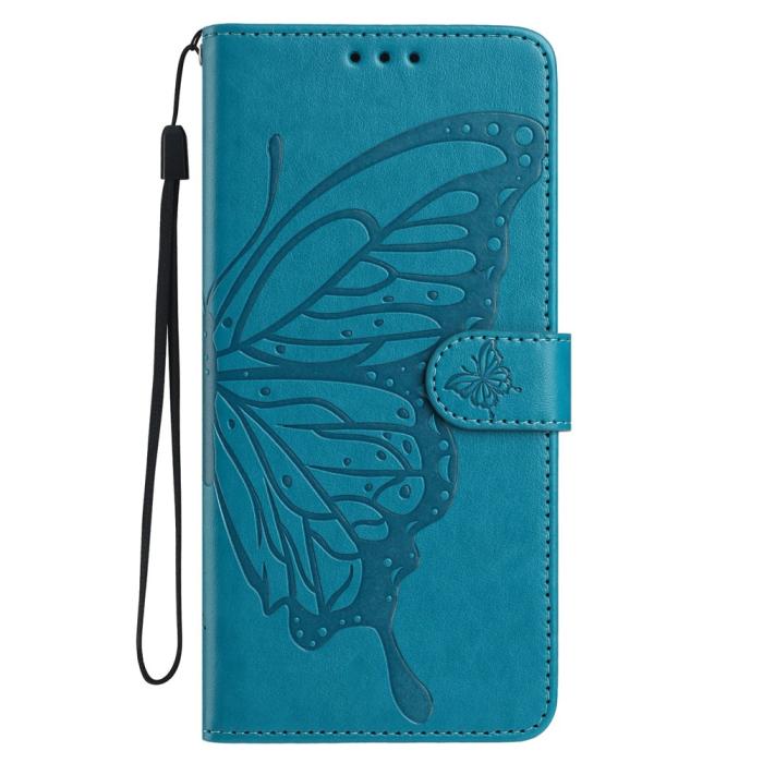 Bild 4,  Samsung Galaxy S26 Ultra Fodral Fjäril Tryck Blå - Teknikhallen.se