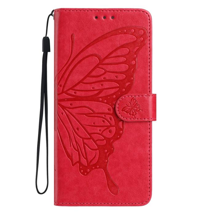 Bild 4,  Samsung Galaxy S26 Ultra Fodral Fjäril Tryck Röd - Teknikhallen.se
