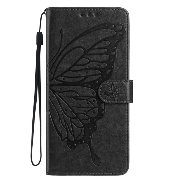 Bild 4,  Samsung Galaxy S26 Ultra Fodral Fjäril Tryck Svart - Teknikhallen.se
