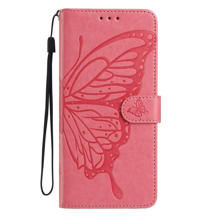 Bild 4,  Samsung Galaxy S26 Ultra Fodral Fjäril Tryck Rosa - Teknikhallen.se