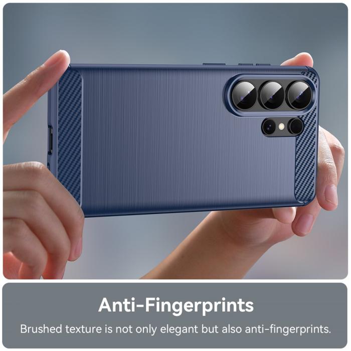 Bild 4,  Samsung Galaxy S26 Ultra Skal Borstad Stål Textur Blå - Teknikhallen.se