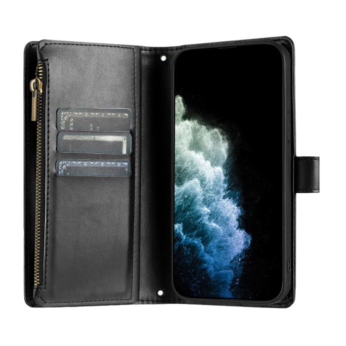 Bild 3,  Samsung Galaxy S26 Ultra Fodral Multifunktionellt Läder Svart - Teknikhallen.se