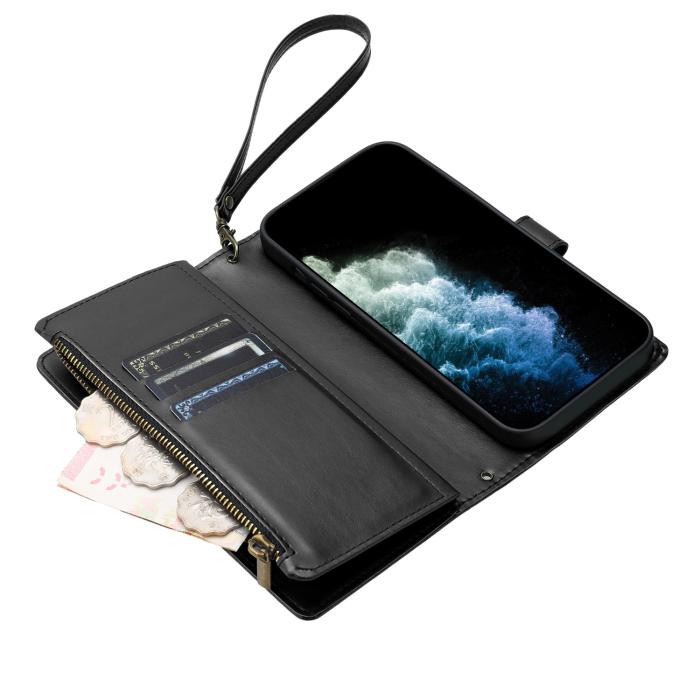 Bild 5,  Samsung Galaxy S26 Ultra Fodral Multifunktionellt Läder Svart - Teknikhallen.se