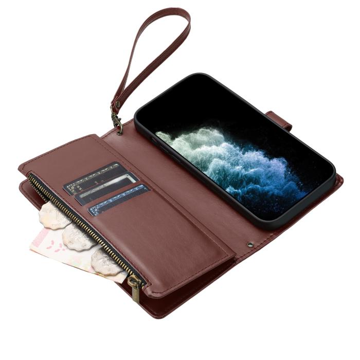 Bild 5,  Samsung Galaxy S26 Ultra Fodral Multifunktionellt Läder Brun - Teknikhallen.se