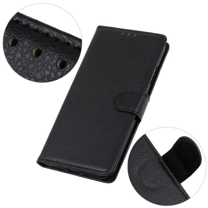 Bild 5,  Samsung Galaxy S26 Ultra Fodral Litchi Läder Svart - Teknikhallen.se