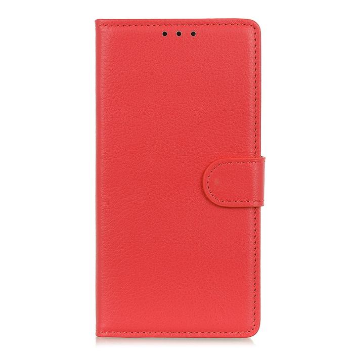 Bild 6,  Samsung Galaxy S26 Ultra Fodral Litchi Läder Röd - Teknikhallen.se