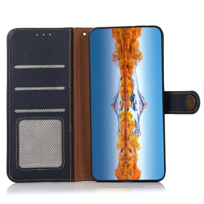 Bild 4, KHAZNEH KHAZNEH Samsung Galaxy S26 Ultra Fodral Äkta Läder Blå - Teknikhallen.se