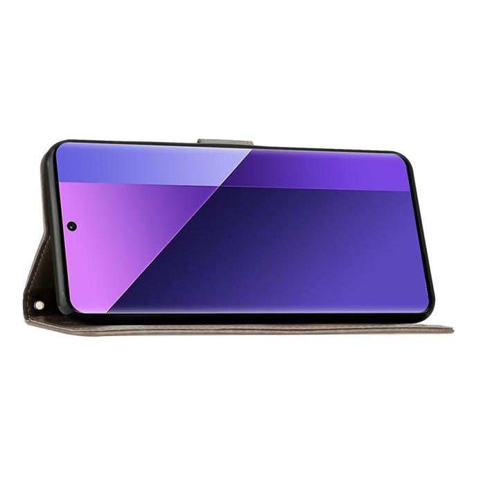Bild 4,  Samsung Galaxy S26 Ultra Fodral Med Blommigt Tryck Grå - Teknikhallen.se