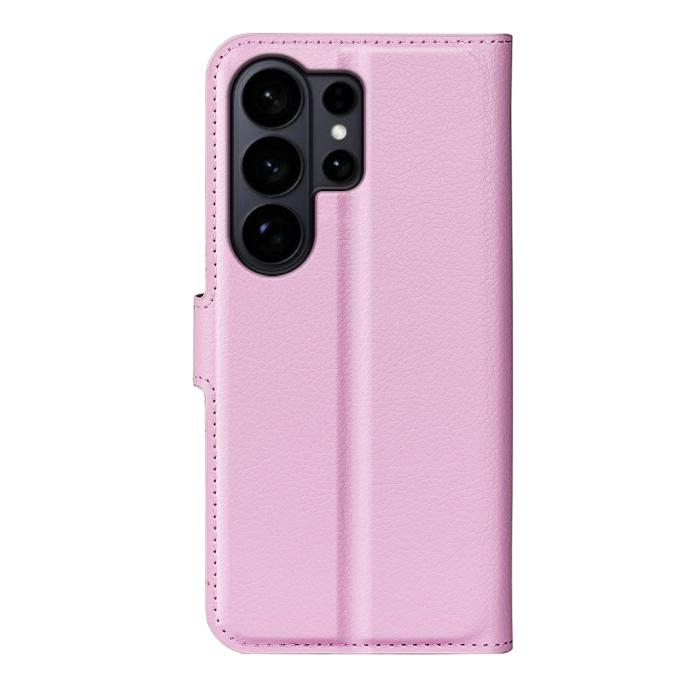 Bild 3,  Samsung Galaxy S26 Ultra Fodral Litchi Läder Ljus Rosa - Teknikhallen.se