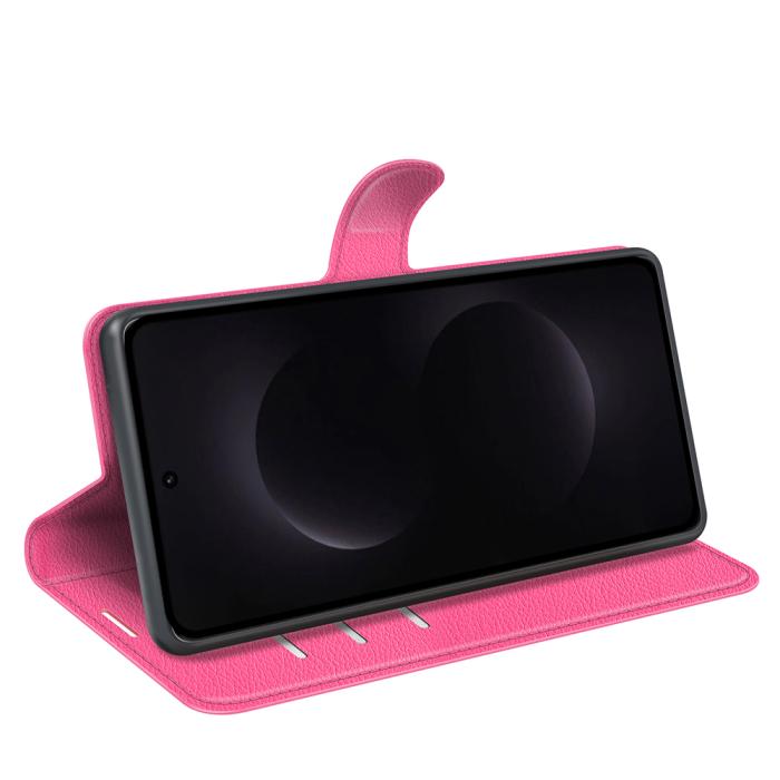 Bild 6,  Samsung Galaxy S26 Ultra Fodral Litchi Läder Rosa - Teknikhallen.se