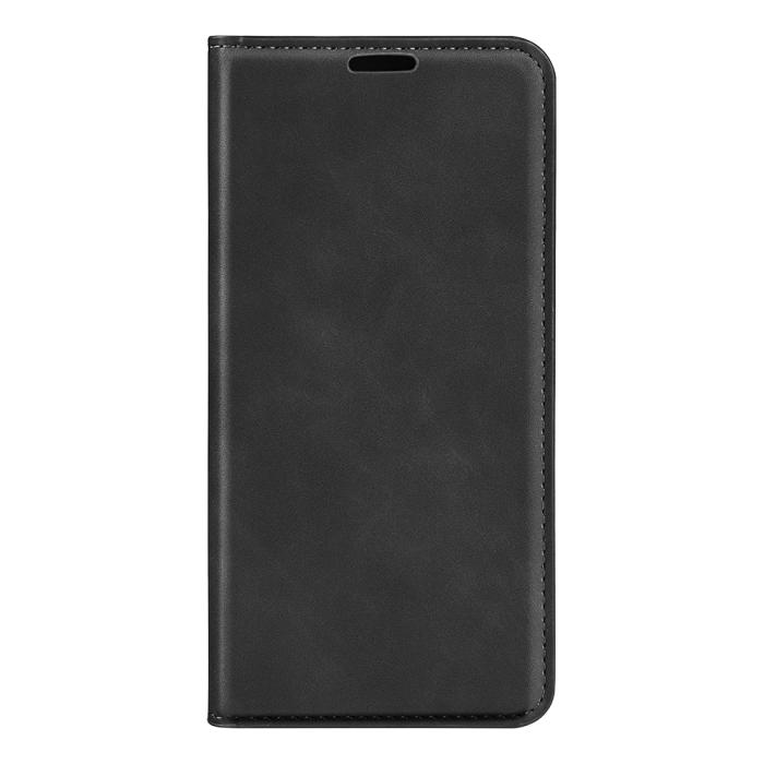 Bild 3,  Samsung Galaxy S26 Ultra Fodral Flip Skin Touch Läder Svart - Teknikhallen.se