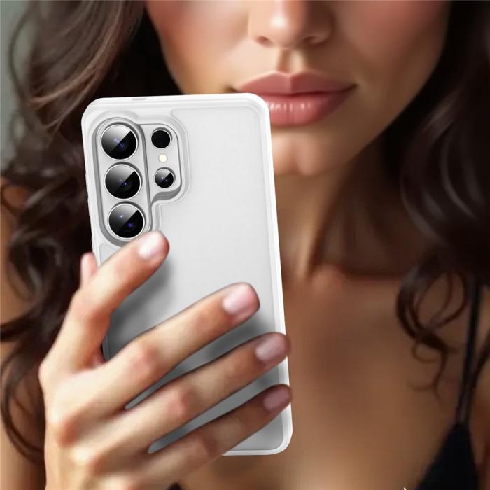 Bild 6,  Samsung Galaxy S26 Ultra Skal Skin Touch Matt Vit - Teknikhallen.se