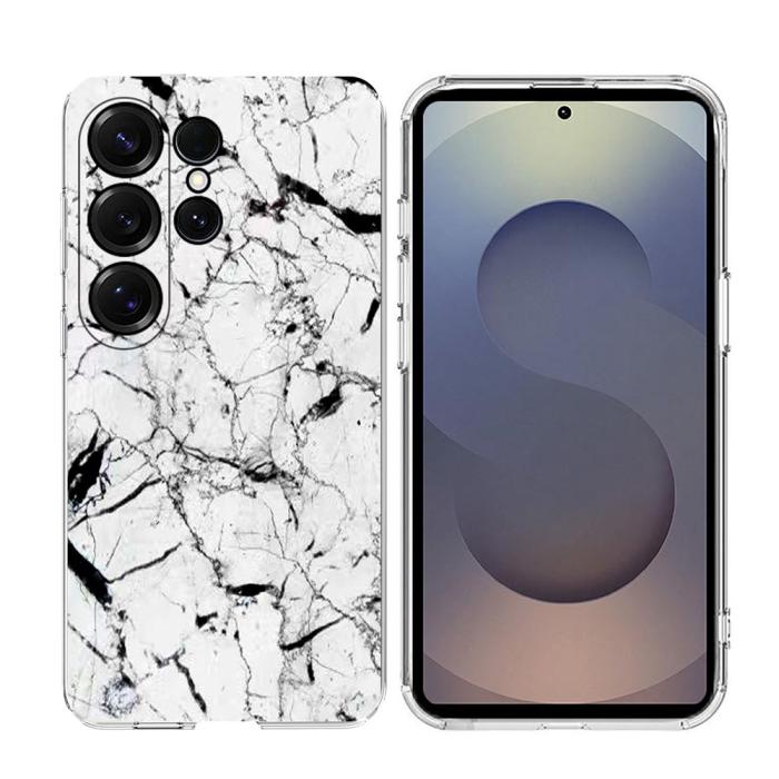 Bild 2,  Samsung Galaxy S26 Ultra Skal Marmor TPU Vit - Teknikhallen.se